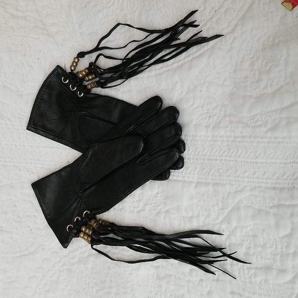 Leather Vintage  Gloves - Picture 6 of 7